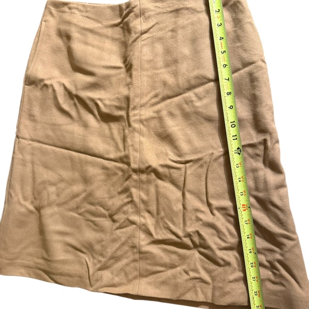 BODEN Women's Skirt Size US 8 Long.  Camel Tan, Wool Cashmere